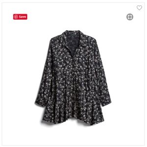 Faith and Zoe 2X Stitchfix tunic with flounce hem